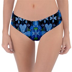 Rare Excotic Blue Flowers In The Forest Of Calm And Peace Reversible Classic Bikini Bottoms by pepitasart