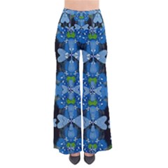 Rare Excotic Blue Flowers In The Forest Of Calm And Peace So Vintage Palazzo Pants by pepitasart