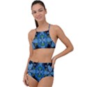 Rare Excotic Blue Flowers In The Forest Of Calm And Peace High Waist Tankini Set View1