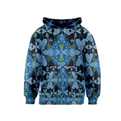 Rare Excotic Blue Flowers In The Forest Of Calm And Peace Kids  Pullover Hoodie by pepitasart