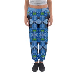 Rare Excotic Blue Flowers In The Forest Of Calm And Peace Women s Jogger Sweatpants by pepitasart