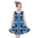 Rare Excotic Blue Flowers In The Forest Of Calm And Peace Kids  Summer Dress View1