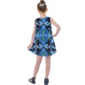 Rare Excotic Blue Flowers In The Forest Of Calm And Peace Kids  Summer Dress View2