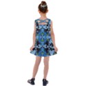 Rare Excotic Blue Flowers In The Forest Of Calm And Peace Kids  Cross Back Dress View2