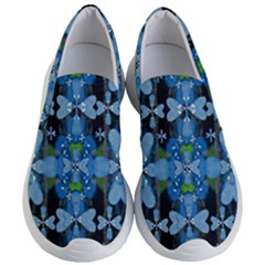 Rare Excotic Blue Flowers In The Forest Of Calm And Peace Women s Lightweight Slip Ons by pepitasart