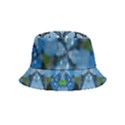 Rare Excotic Blue Flowers In The Forest Of Calm And Peace Inside Out Bucket Hat (Kids) View2