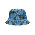 Rare Excotic Blue Flowers In The Forest Of Calm And Peace Inside Out Bucket Hat (Kids) View4