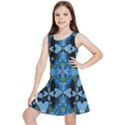 Rare Excotic Blue Flowers In The Forest Of Calm And Peace Kids  Lightweight Sleeveless Dress View1