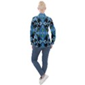 Rare Excotic Blue Flowers In The Forest Of Calm And Peace Women s Long Sleeve Pocket Shirt View2