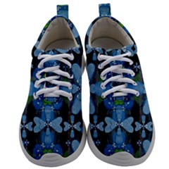 Rare Excotic Blue Flowers In The Forest Of Calm And Peace Mens Athletic Shoes by pepitasart