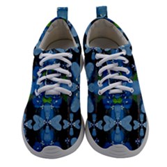 Rare Excotic Blue Flowers In The Forest Of Calm And Peace Athletic Shoes by pepitasart