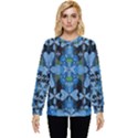 Rare Excotic Blue Flowers In The Forest Of Calm And Peace Hidden Pocket Sweatshirt View1