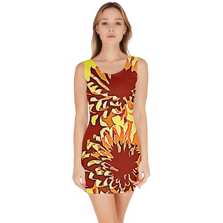 Sunflowers Bodycon Dress