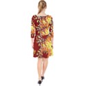 Sunflowers Quarter Sleeve Front Wrap Dress View2