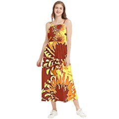 Sunflowers Boho Sleeveless Summer Dress by 3cl3ctix