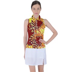 Sunflowers Women s Sleeveless Polo Tee by 3cl3ctix