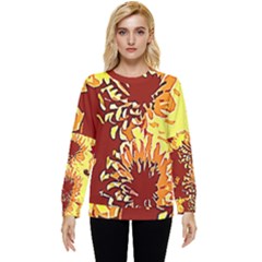 Sunflowers Hidden Pocket Sweatshirt by 3cl3ctix