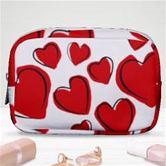 Scribbled Love Make Up Pouch (small) by SomethingForEveryone