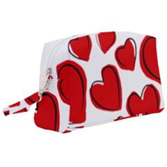 Scribbled Love Wristlet Pouch Bag (large) by SomethingForEveryone