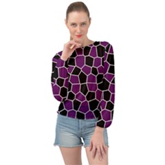 S1e1tina Banded Bottom Chiffon Top by SomethingForEveryone