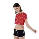 Saint Val Tie Back Short Sleeve Crop Tee View2