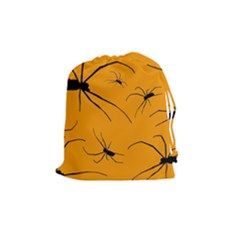 Scary Long Leg Spiders Drawstring Pouch (medium) by SomethingForEveryone