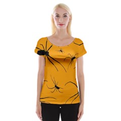 Scary Long Leg Spiders Cap Sleeve Top by SomethingForEveryone