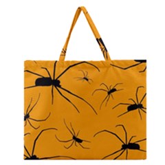 Scary Long Leg Spiders Zipper Large Tote Bag by SomethingForEveryone