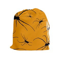 Scary Long Leg Spiders Drawstring Pouch (xl) by SomethingForEveryone