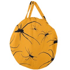 Scary Long Leg Spiders Giant Round Zipper Tote by SomethingForEveryone