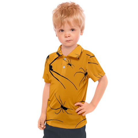 Scary Long Leg Spiders Kids  Polo Tee by SomethingForEveryone