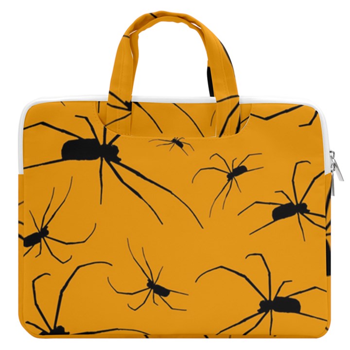 Scary Long Leg Spiders MacBook Pro Double Pocket Laptop Bag (Large)