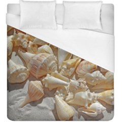 Sea-shells Bg Duvet Cover (king Size) by SomethingForEveryone