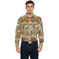 Sea-shells Bg Men s Long Sleeve  Shirt by SomethingForEveryone