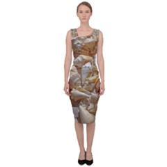 Sea-shells Bg Sleeveless Pencil Dress by SomethingForEveryone