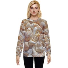 Sea-shells Bg Hidden Pocket Sweatshirt by SomethingForEveryone