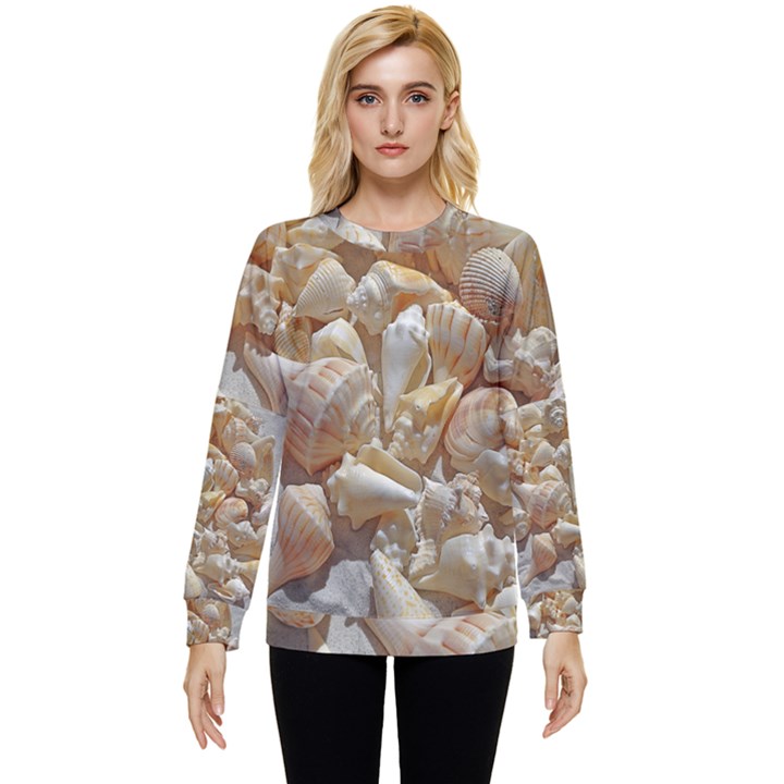 Sea-shells Bg Hidden Pocket Sweatshirt