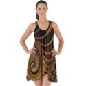 Shell Fractal In Brown Show Some Back Chiffon Dress View1