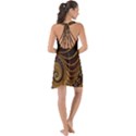 Shell Fractal In Brown Show Some Back Chiffon Dress View2