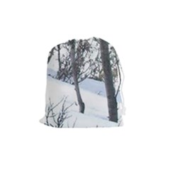 Winter Forest Drawstring Pouch (medium) by SomethingForEveryone