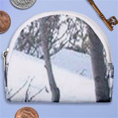 Winter Forest Horseshoe Style Canvas Pouch