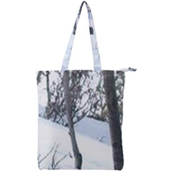 Winter Forest Double Zip Up Tote Bag