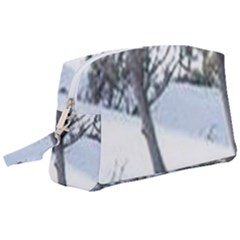 Winter Forest Wristlet Pouch Bag (large)