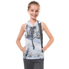 Winter Forest Kids  Sleeveless Hoodie