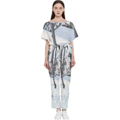 Winter Forest Batwing Lightweight Jumpsuit