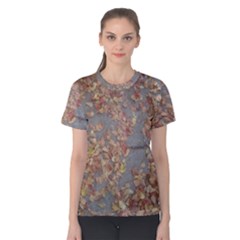 Sidewalk Leaves Women s Cotton Tee