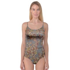 Sidewalk Leaves Camisole Leotard  by SomethingForEveryone