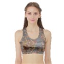 Sidewalk Leaves Sports Bra with Border View1