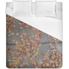 Sidewalk Leaves Duvet Cover (california King Size)