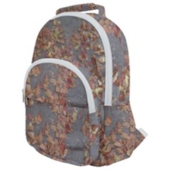 Sidewalk Leaves Rounded Multi Pocket Backpack